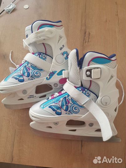 Коньки раздвижные размер 30-33