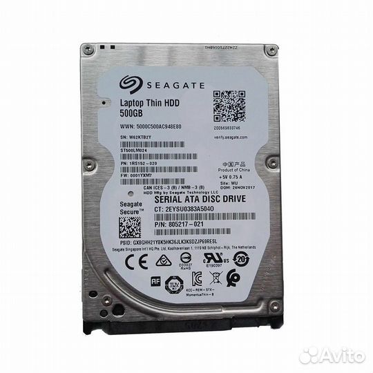 Hdd 2,5 Seagate 500 Gb (ноутбук)