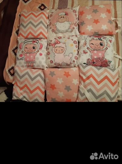 Бортики в детскую кроватку