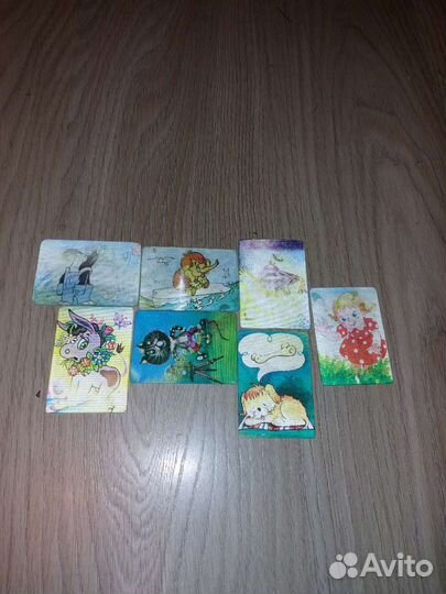 Календарики переливающиеся ретро СССР