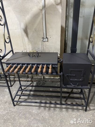 Мангал разборный с печкой