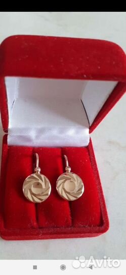 Золотые серьги СССР