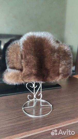 Норковая шапка мужская