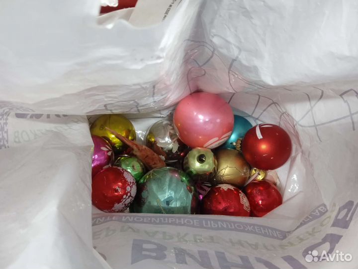 Елочные игрушки пакетом