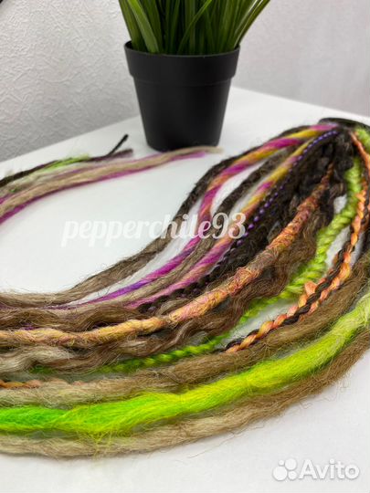 Дреды на резинке, афрорезинка, дредорезинка