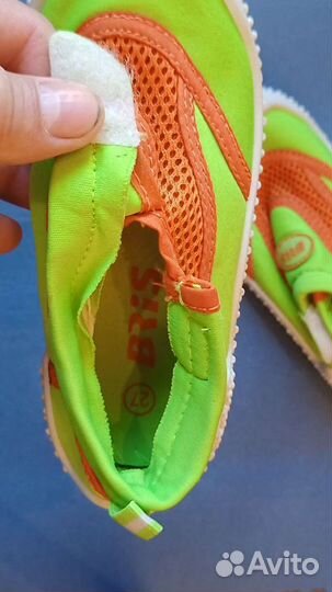 Детские коралловые пляжные тапочки р.27