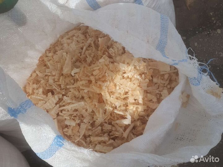 Опилки стружка в мешках
