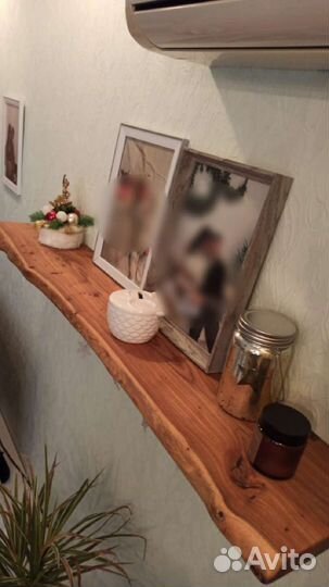 Полка настенная деревянная из слэба