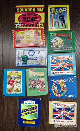 Обёртки от футбольных карточек