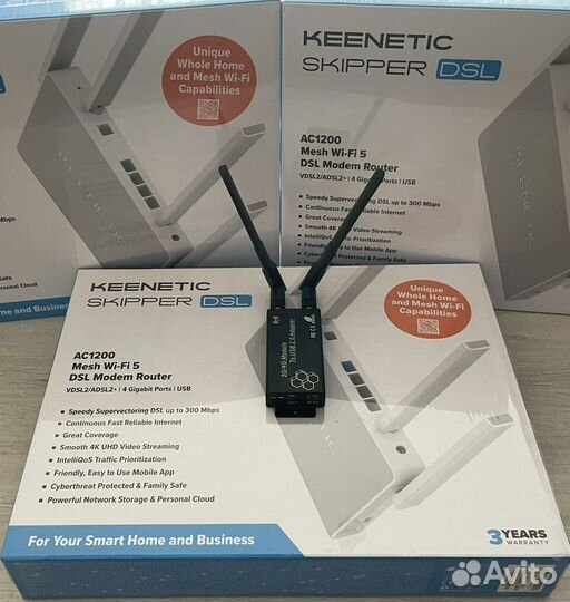 Комплект интернет дом и офис.Модем 16кат+Keenetic