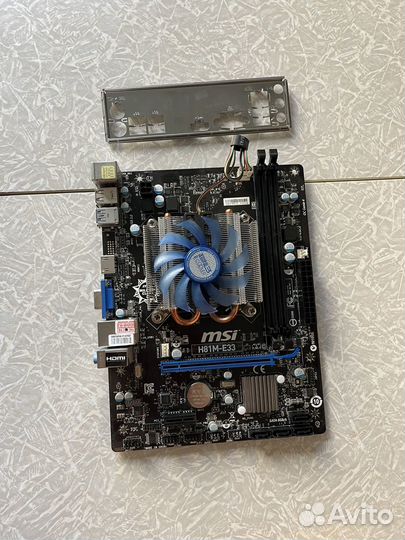Материнская плата MSI H81-M-E33 с процессором