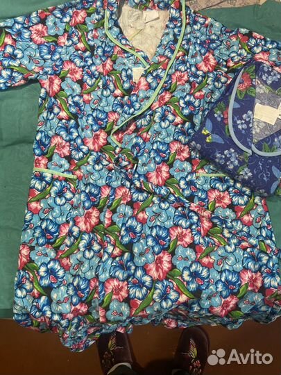 Халат женский фланелевый 52-54