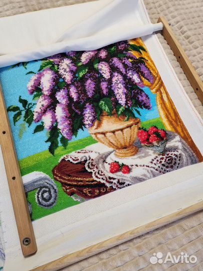 Картина вышивка бисером (недодел)