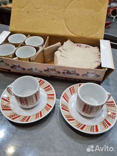 Кофейный набор чашек 6шт