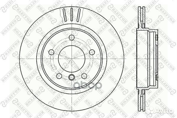 6020-1541V-SX диск тормозной задний BMW E46 2