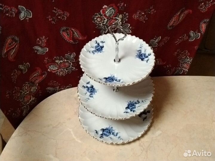 Фруктовница трехъярусная горка ваза для фруктов