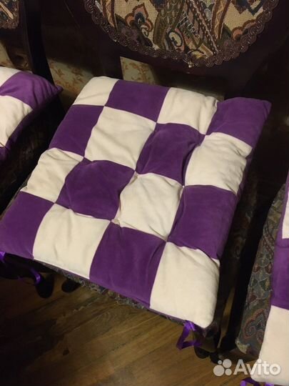 Сидушки подушки на стулья 3 шт