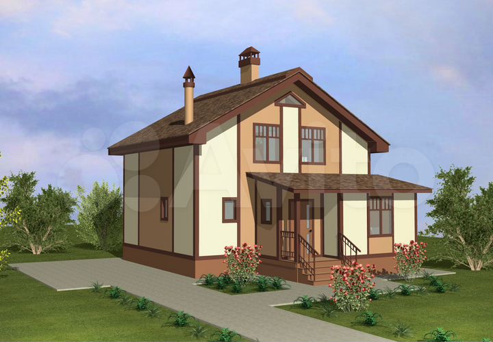 Дом 103 м² на участке 8 сот.