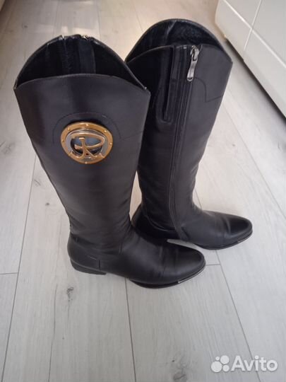 Сапоги демисезонные натуральная кожа, Турция