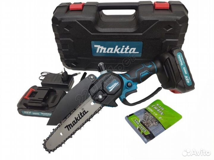 Набор Makita 6в1 циркулярка сучкорез / 4 батареи п