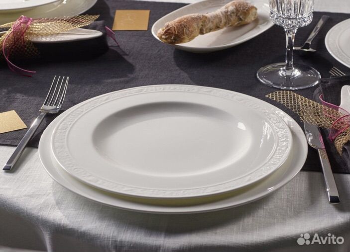 Тарелки Villeroy&Boch White Pearl, 22/27 см