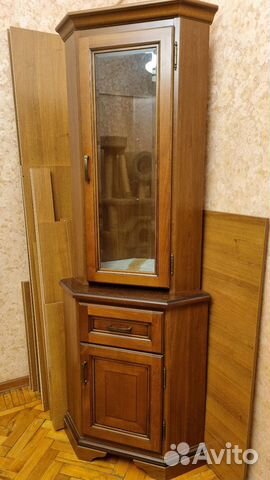Угловой шкаф витрина купить в Москве | Товары для дома и дачи | Авито