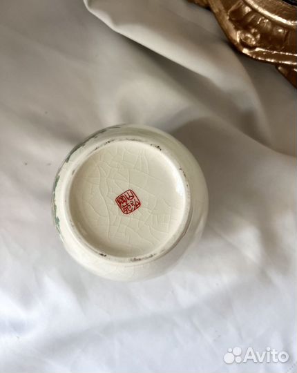 Японская ваза для цветов винтаж кракелюр