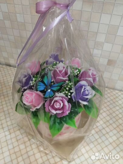 Букет цветов из мыла