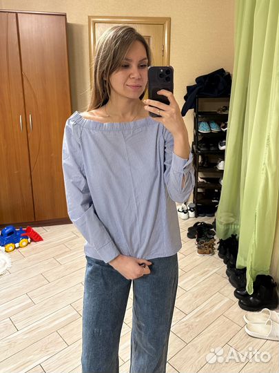 Джинсы женские широкие 42 и кофта