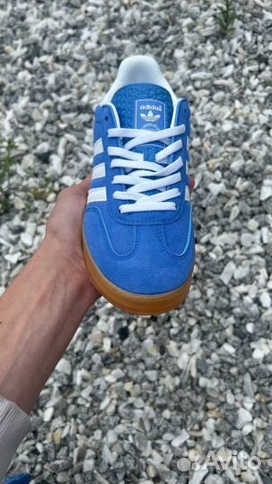 Кеды женские adidas gazelle indoor blue