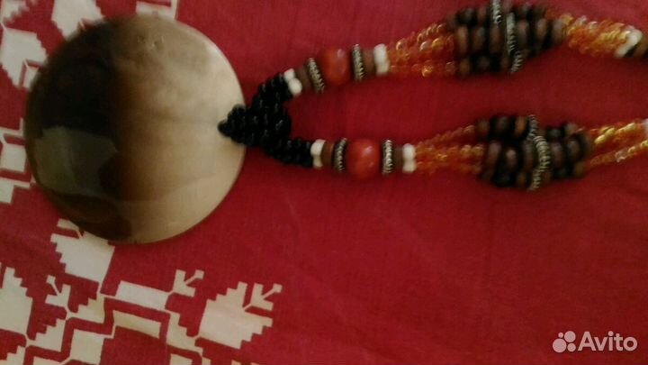 Этно украшение с перламутром