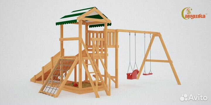 Детский игровой домик Савушка 4 сезона Мастер 2