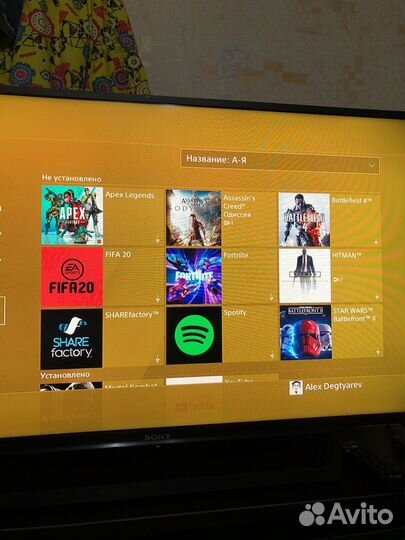 Sony PS4 Fat с играми