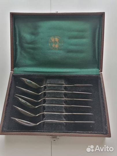 Раритетный набор чайных ложек СССР мельхиор