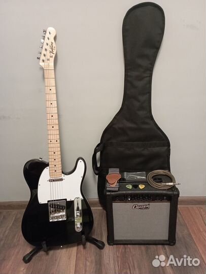 Электрогитара Russtone+комбик+ремень+чехол