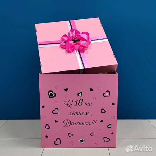 Коробка сюрприз воздушные шары на день рождения