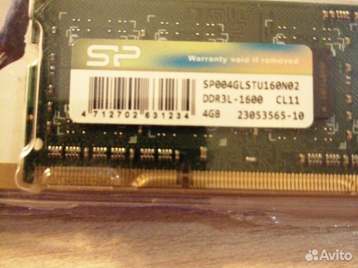 Оперативная память ddr3L для ноутбука