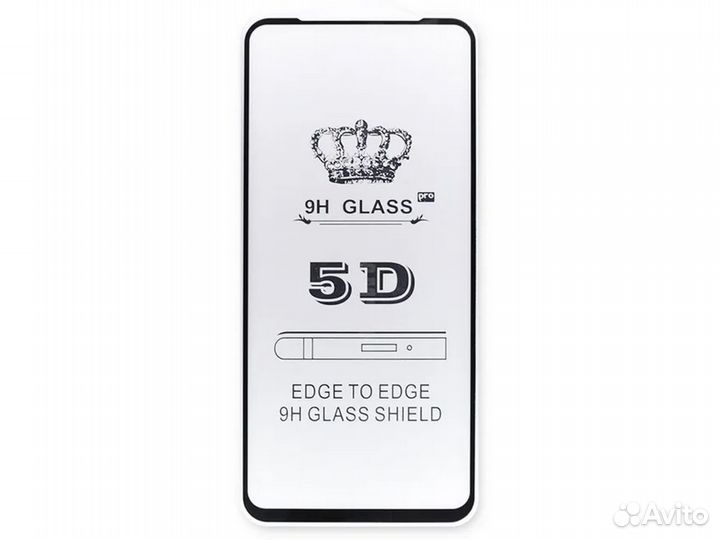 Защитное стекло 5D Realme 8/8 Pro, чёрная рамка