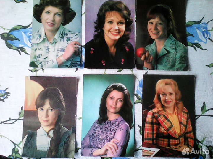 Открытки с артистами от 1977 г