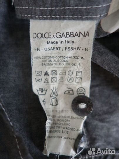 Dolce&Gabbana новая стильная мужская рубашка