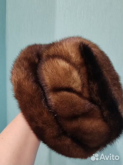 Шапка шляпка норковая новая