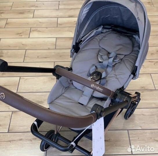 Cybex mios 3.0 soho grey на rose gold шасси