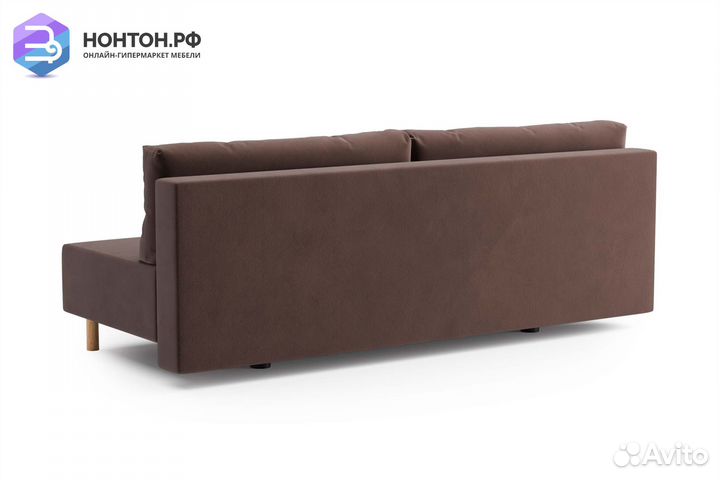 Диван еврокнижка Сайле коричневый