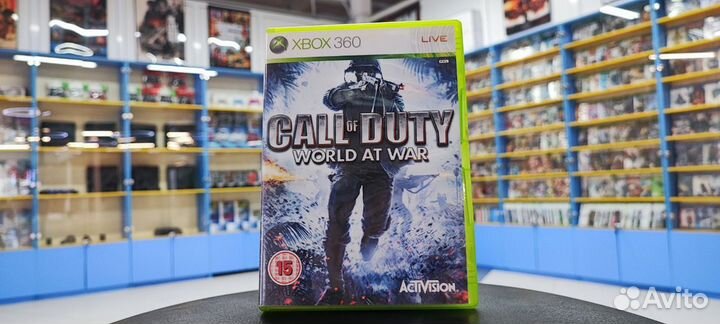 Call of Duty World AT War Xbox 360 диск