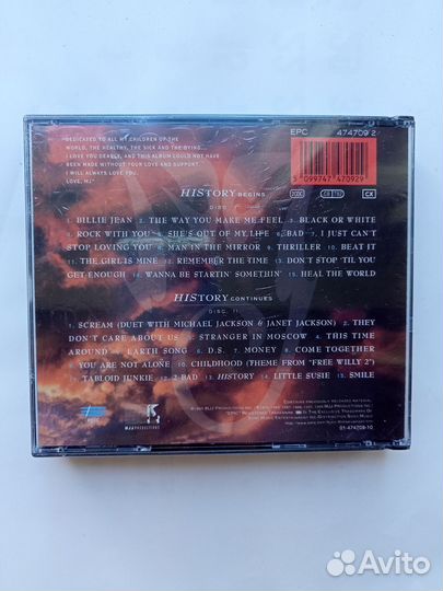 Michael Jackson - History 2CD, оригинал