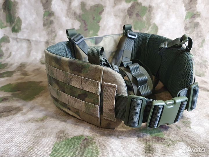 Пояс тактический мох, мультикам (+кевлар)