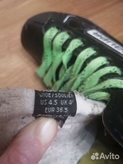 Коньки хоккейные bauer s180 размер 36,5