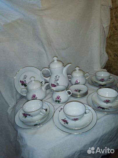 Сервиз чайный ГДР СССР SEP Цикламен