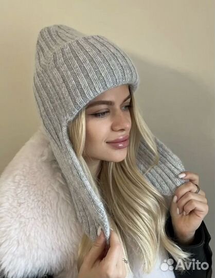 Шапка - ушанка / Ангора / Новая