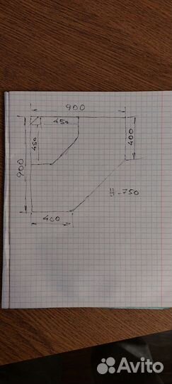 Компьютерный стол угловой с полками